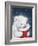 Polar Bear And Christmas Sock-MAKIKO-Framed Giclee Print