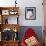 Polar Bear And Christmas Sock-MAKIKO-Framed Giclee Print displayed on a wall
