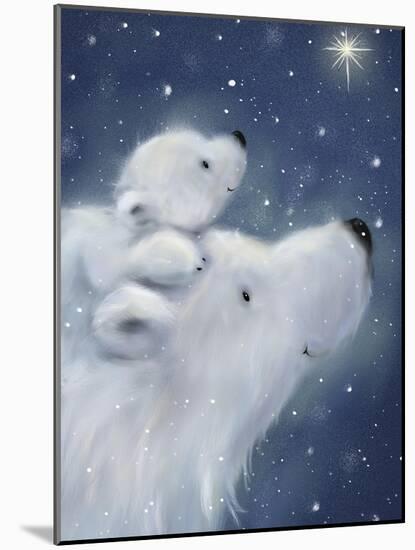 Polar Bear And Cub 2-MAKIKO-Mounted Giclee Print