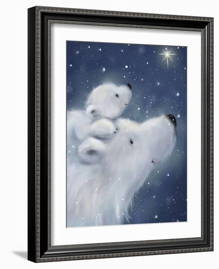 Polar Bear And Cub 2-MAKIKO-Framed Giclee Print