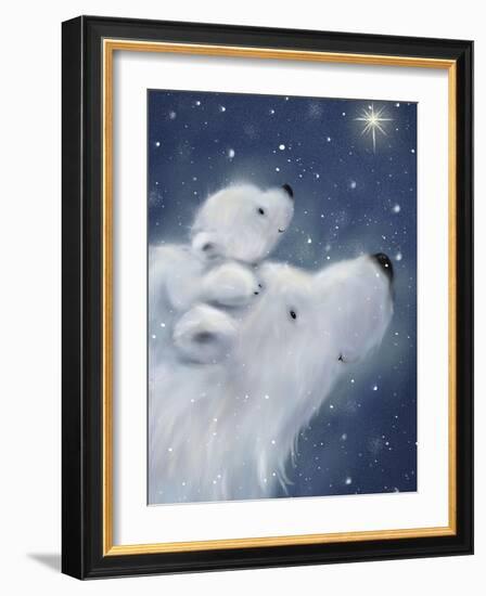 Polar Bear And Cub 2-MAKIKO-Framed Giclee Print