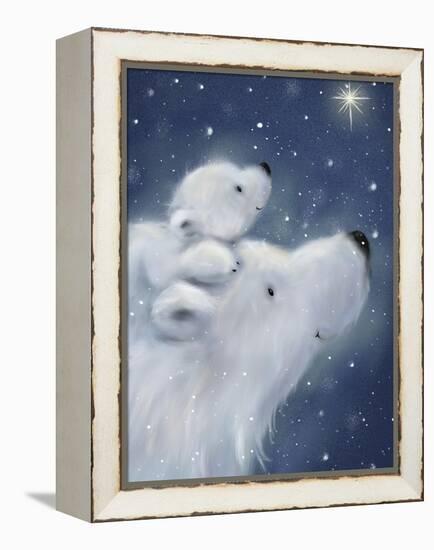 Polar Bear And Cub 2-MAKIKO-Framed Premier Image Canvas