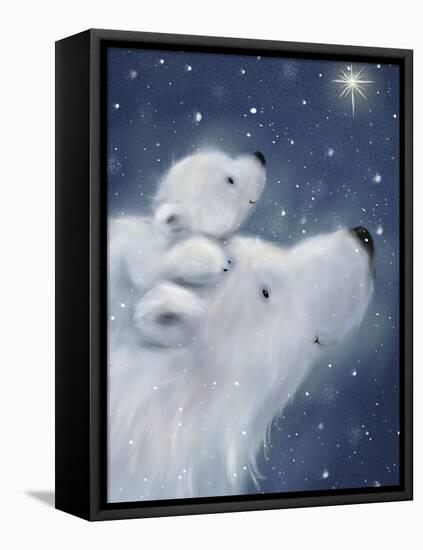 Polar Bear And Cub 2-MAKIKO-Framed Premier Image Canvas