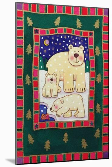 Polar Bear and Cubs-Cathy Baxter-Mounted Giclee Print