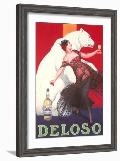 Polar Bear and Flamenco Dancer-null-Framed Art Print