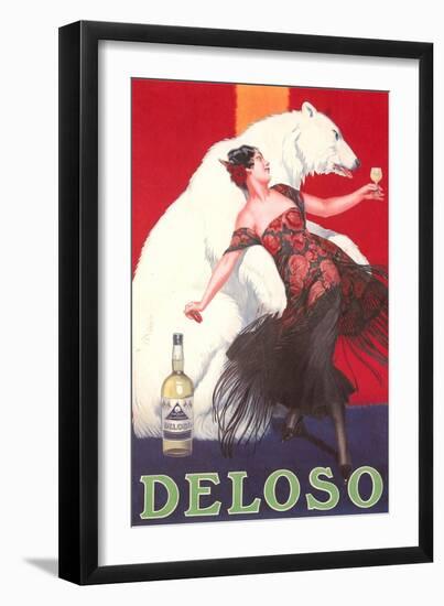 Polar Bear and Flamenco Dancer-null-Framed Art Print