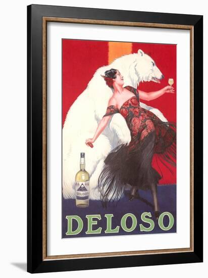 Polar Bear and Flamenco Dancer-null-Framed Art Print