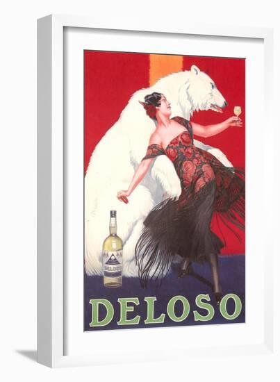 Polar Bear and Flamenco Dancer-null-Framed Art Print