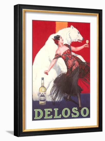 Polar Bear and Flamenco Dancer-null-Framed Art Print