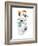 Polar Bear And Penguin-MAKIKO-Framed Giclee Print