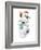 Polar Bear And Penguin-MAKIKO-Framed Giclee Print