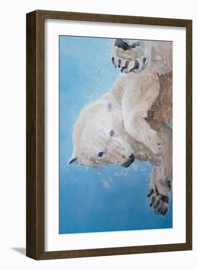 Polar bear ballet, detail, 2012-Odile Kidd-Framed Giclee Print