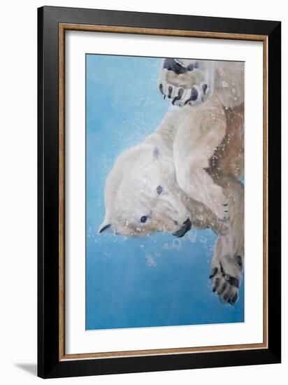 Polar bear ballet, detail, 2012-Odile Kidd-Framed Giclee Print