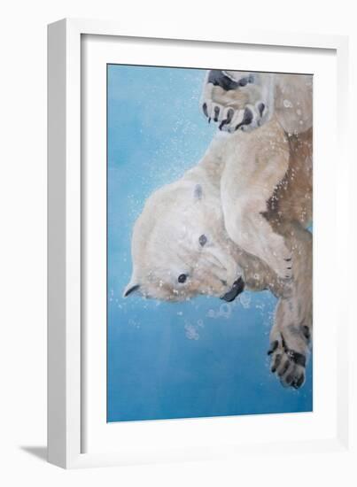 Polar bear ballet, detail, 2012-Odile Kidd-Framed Giclee Print