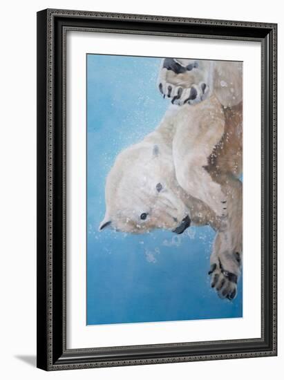 Polar bear ballet, detail, 2012-Odile Kidd-Framed Giclee Print