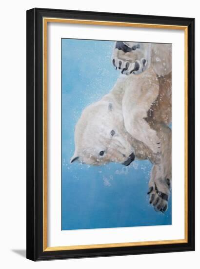 Polar bear ballet, detail, 2012-Odile Kidd-Framed Giclee Print