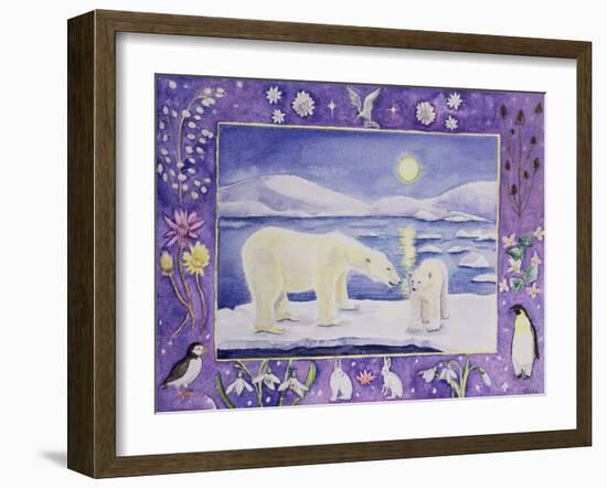 Polar Bear (Month of January from a Calendar)-Vivika Alexander-Framed Giclee Print