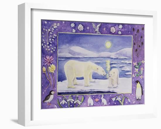 Polar Bear (Month of January from a Calendar)-Vivika Alexander-Framed Giclee Print