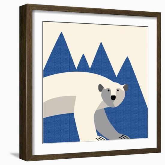 polar bear mountain-null-Framed Giclee Print