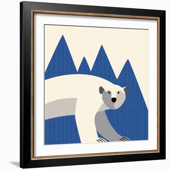 polar bear mountain-null-Framed Giclee Print