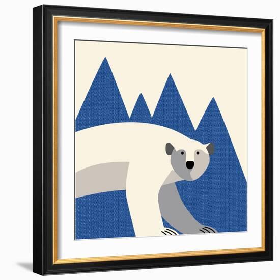 polar bear mountain-null-Framed Giclee Print