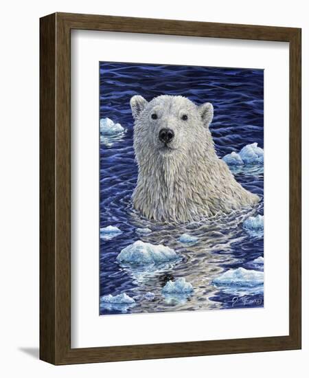 Polar Bear Painting-Jeff Tift-Framed Giclee Print