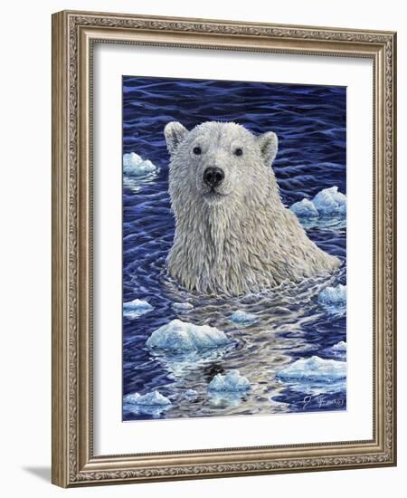 Polar Bear Painting-Jeff Tift-Framed Giclee Print