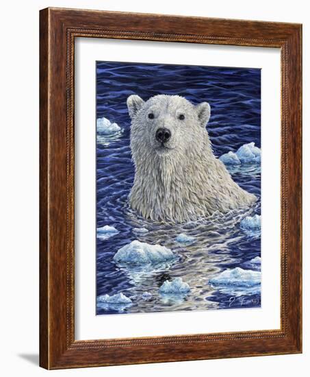 Polar Bear Painting-Jeff Tift-Framed Giclee Print