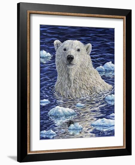 Polar Bear Painting-Jeff Tift-Framed Giclee Print