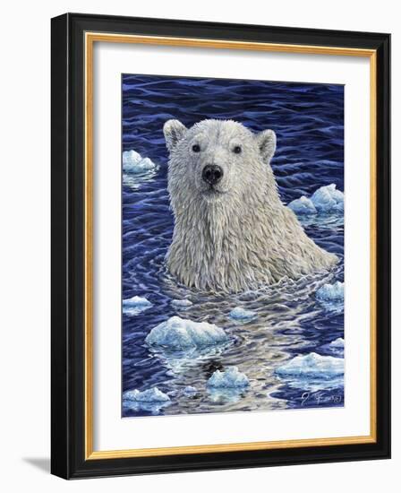 Polar Bear Painting-Jeff Tift-Framed Giclee Print