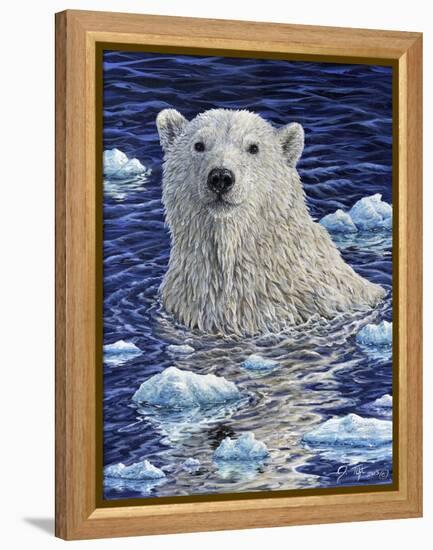 Polar Bear Painting-Jeff Tift-Framed Premier Image Canvas