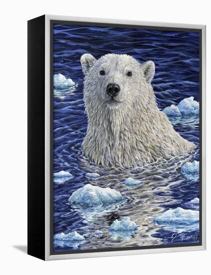 Polar Bear Painting-Jeff Tift-Framed Premier Image Canvas