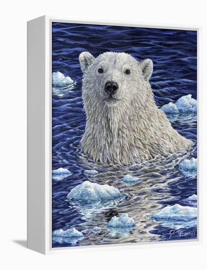 Polar Bear Painting-Jeff Tift-Framed Premier Image Canvas