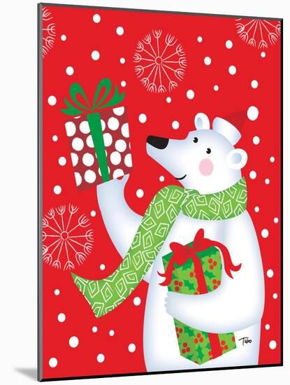 Polar Bear & Presents-Teresa Woo-Mounted Art Print