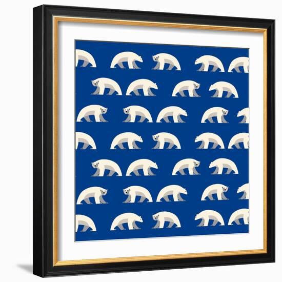 Polar Bear Repeated-null-Framed Giclee Print