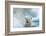 Polar Bear Swimming Through Melting Sea Ice Near Harbor Islands,Canada-Paul Souders-Framed Photographic Print