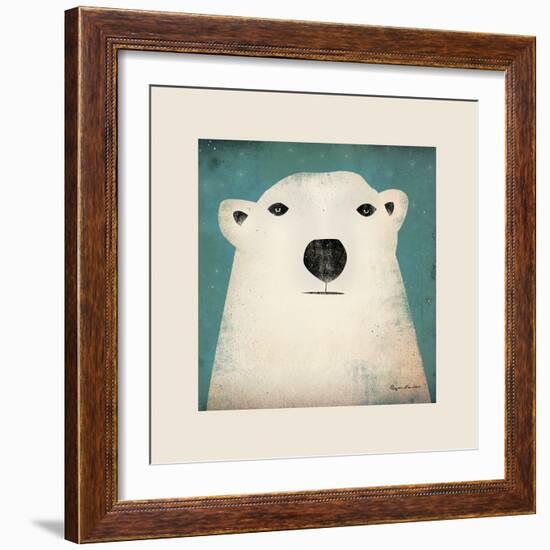 Polar Bear with Border-Ryan Fowler-Framed Art Print