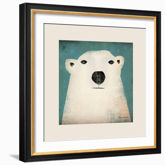 Polar Bear with Border-Ryan Fowler-Framed Art Print