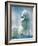 Polar bear yawning in zoo enclosure-Herbert Kehrer-Framed Photographic Print