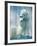 Polar bear yawning in zoo enclosure-Herbert Kehrer-Framed Photographic Print