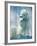 Polar bear yawning in zoo enclosure-Herbert Kehrer-Framed Photographic Print