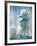 Polar bear yawning in zoo enclosure-Herbert Kehrer-Framed Photographic Print