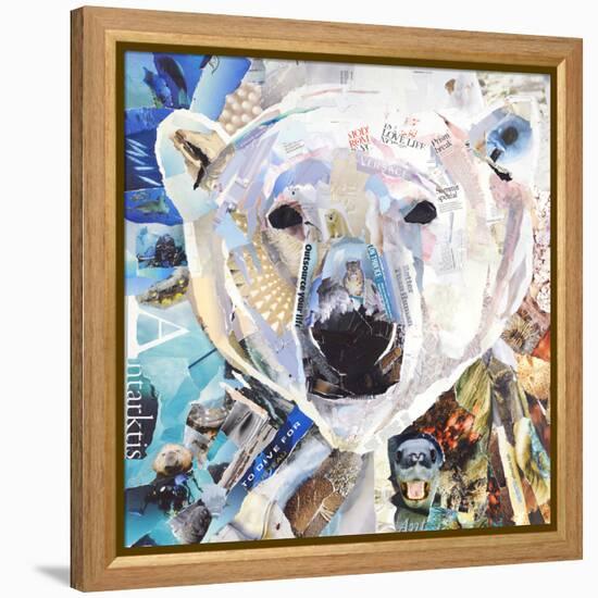 Polar Bear-James Grey-Framed Premier Image Canvas