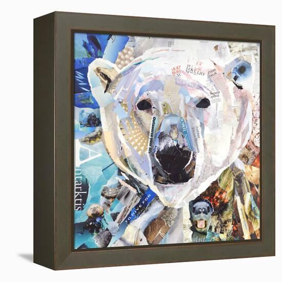 Polar Bear-James Grey-Framed Premier Image Canvas