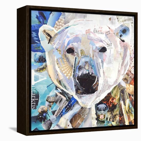 Polar Bear-James Grey-Framed Premier Image Canvas