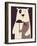 Polar Bear-braingraph-Framed Art Print