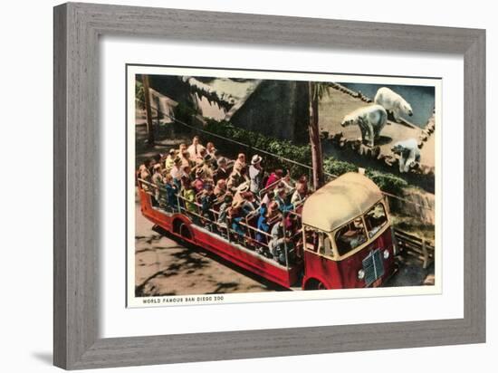 Polar Bears at Zoo, San Diego, California-null-Framed Premium Giclee Print