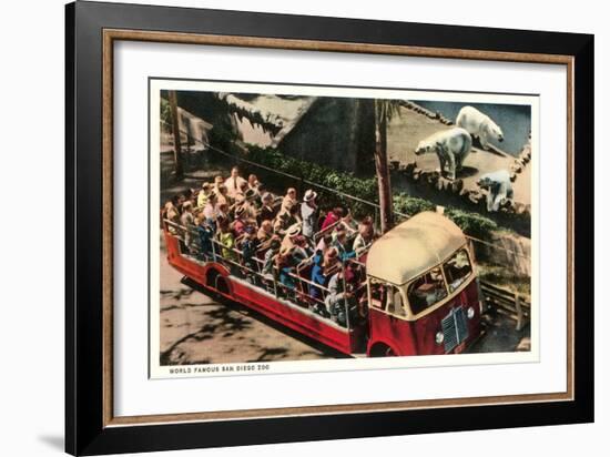 Polar Bears at Zoo, San Diego, California-null-Framed Premium Giclee Print