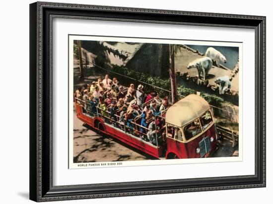 Polar Bears at Zoo, San Diego, California-null-Framed Premium Giclee Print