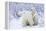 Polar Bears, Female and Two Cubs, Churchill Wildlife Area, Mb-Richard ans Susan Day-Framed Premier Image Canvas
